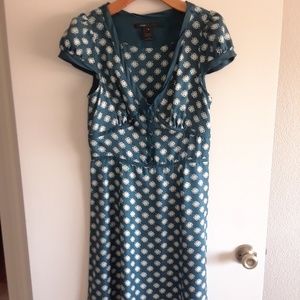 Mark Jacobs Blue Silk Yoko Flower Dress